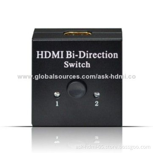 Power-free HDMI Switch, AB 2-port Bi-direction, Easy Install and Operating